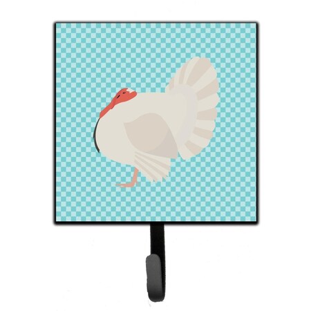 Carolines Treasures White Holland Turkey Blue Check Leash or Key Holder BB8157SH4